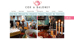 Desktop Screenshot of coxandbaloneytearooms.com